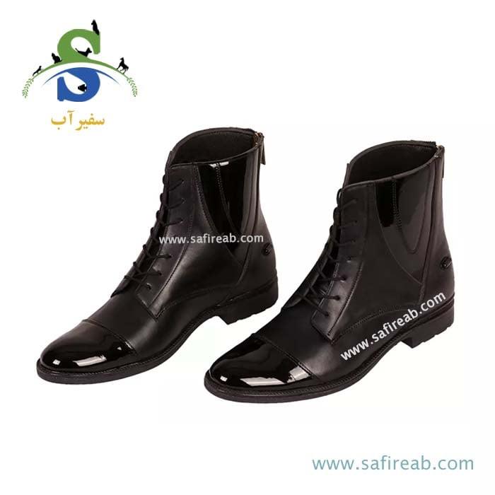 نیم بوت بند دار ورنی سوارکاری پیتکو